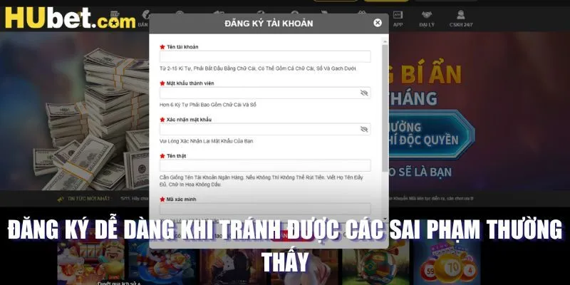 Đăng ký dễ dàng khi tránh được các sai phạm thường thấy