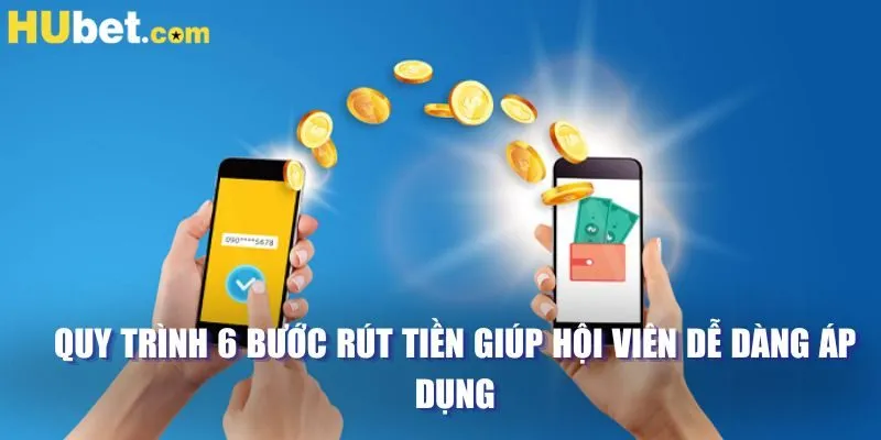 Quy trình 6 bước rút tiền giúp hội viên dễ dàng áp dụng